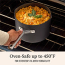3.5qt Hard-Anodized Nonstick Sauce Pan with Lid