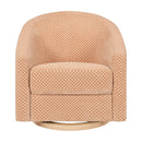 Madison Swivel Glider - Canyon Velvet Checker w/ Light Wood Base