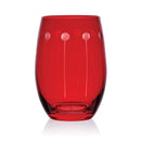 Set of 6 Stemless Wine Glasses - Ruby