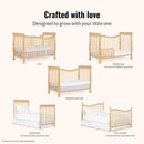 Violet 7 in 1 Convertible Life Style Crib - Natural