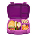 Versatile 4 Compartment Bento-Style Lunch Box - Purple