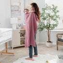 Baby Waffle Blanket, 40" X 40" By Comfy Cubs - Mauve