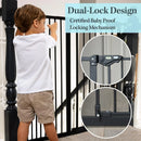 36" Tall Baby Gate - Black