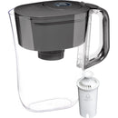 6-Cup Water Pitcher Dispenser - Slate Gray