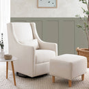 Toco Swivel Glider and Ottoman - Performance Cream Eco-Weave