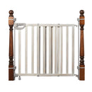 Wood Banister & Stair Safety Gate - Grey