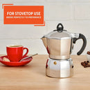 6-Cup Stovetop Espresso Maker - Silver