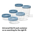 12-Piece Food Storage Container Set - Clear