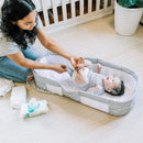 Snuggle Nest Dream Portable Infant Lounger - Gray Scribbles