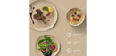 JoyJolt Mesa 18-Piece Stoneware Dinnerware Set – Matte Beige