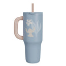 40oz Vacuum Insulated Tumbler with Silicone Straw - Blue