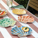 Coastal 4-Pack 9-Inch Melamine Shells Appetizer Plates