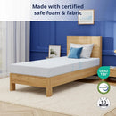 Twin Gel Memory Foam Mattress - Blue
