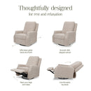 Recliner and Swivel Glider - Earl Grey Shearling