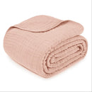 Muslin Blanket King 108” x 90” - Blush