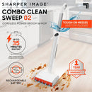 Combo Clean Sweep 02, Cordless Power Broom & Mop White