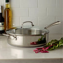 Classic Stainless 5.5qt Saute Pan with Helper Handle and Cover