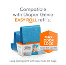 Diaper Pail with 18 Bags - Gray