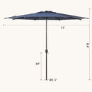 Lyon | 11ft Market Patio Umbrella