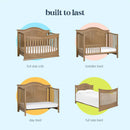 Meadow 4-in-1 Convertible Crib - Hazelnut