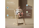 Tripp Trapp High Chair 2 with Adjustable Baby Set - Whitewash