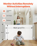 Retractable Baby Gate - White
