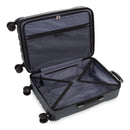 Hardside Medium Checked Suitcase - Dark Gray
