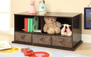 Shelf Storage Cubby with Three Baskets