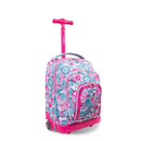 Kids' Rolling Backpack with Lunch Bag - Blue Raspberry