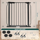 Pressure-Mounted Adjustable Safety Gate - Moonlight Gray