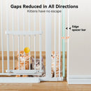 71" Extra Tall Pet Gate for Cats - White