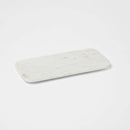 14" x 7" Marble Serving Platter White