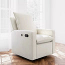 Timeless Side Lever Reclining Glider with USB Charging Port - Ivory