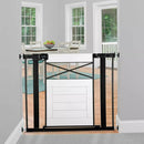 Easy Install Wall-Through Gate - Black