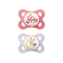 Glow in the Dark Night Pacifier 0-6m - 2pk - Girl
