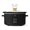 4Qt Slow Cooker with Touch-Activated Display - Black