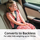 KidFit ClearTex Plus 2-in-1 Belt Positioning High Back Booster Car Seat - Obsidian