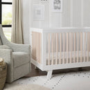 Hudson 3-in-1 Convertible Crib - White/Washed Natural