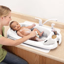 Newborn to Toddler Plastic Baby Bathtub - White
