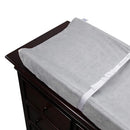 Contoured Changing Pad with Plush Cover - Grey