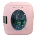 Retro Pink Mini Beverage Cooler - Portable