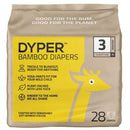 Plant Based Disposable Baby Diapers Size 3 - 28 Count