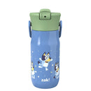 14oz Stainless Steel Vacuum Harmony Straw Water Bottle - Blue