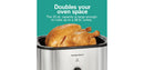 Roaster Oven 22qt 32215G: Slow Cooker & Turkey Roaster, 1450W, Dishwasher-Safe Parts, Black