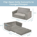 Convertible Sofa to Lounger - Grey