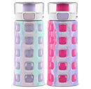 2pk Dash Plastic Kids' 16oz Water Bottles Pink/Purple