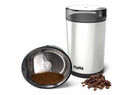 Electric Coffee Grinder with Cleaning Brush - Silver