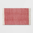 Rectangle Red Striped Rug - 2'10" x 1'8"