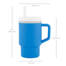 Silicone Sippy Cup with Straw & Handle - Ocean