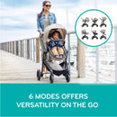 Modular Travel System with SafeMax Infant Car Seat - Desert Tan